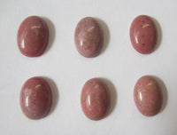 6pcs Rhodonite Calibrated Oval Cabochon 10x12 10x14 12x16 13x18 15x20 Gemstones