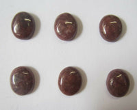 6pcs Rhodonite Calibrated Oval Cabochon 10x12 10x14 12x16 13x18 15x20 Gemstones