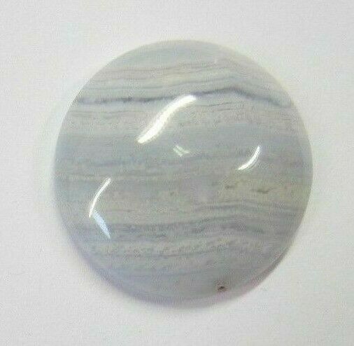20mm Natural Blue Lace Agate Calibrated Round Cabochon Cab Gemstones Gems