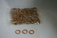 Lot of 12 Bone Rings with assortment of ring sizes from 6.5 to 8.  Rare.