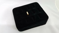 12-Slot Ring Holder Display Black Velvet