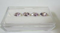 6pcs Natural Amethyst Pear Faceted Gems 4x6mm 5x7mm 6x8mm Gemstones Jewelry