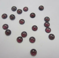 Lot of 10 Garnet Round Cabochon High Quality Gemstones 3mm 4mm USA Seller