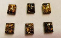 Natural Calibrated Rectangle  Amber Cabochon High Quality Gemstones 8x12mm 12x8m