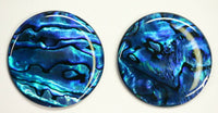 Blue Paua Shell Round Cabochon Calibrated 15mm 16mm 18mm 20mm 25mm 30mm 38mm Cab
