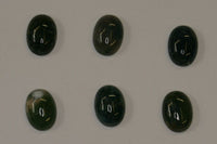 Lot of 2 Moss Agate Oval Cabochon High Quality 12x16 13x18 15x20
