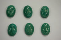 4pcs 10x12 12x10mm Natural Amazonite Calibrated Oval Cabochon Gemstones RARE