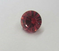 10pcs 6mm Faceted AB Pink Chrome Glass Rhinestones Foiled Pointed Back