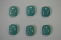 2pcs Natural Amazonite Rectangle Cushion Cabochon Gemstones 8x10mm Jewelry Gems