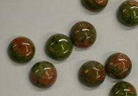 6pcs Unakite Round Calibrated Cabochon Gemstones High quality Hard to Find 8mm