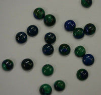 4pcs Natural Azurite Malachite Calibrated Round Cabochon 4mm 5mm Gemstones