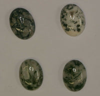 Lot of 2 Tree Agate Oval Cabochon High Quality 12x16 13x18 15x20