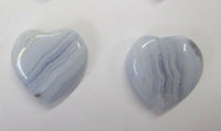 20mm Heart Shape Natural Blue Lace Agate Gemstones for Pendant High Quality