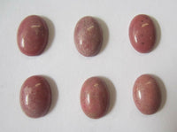 10pcs Rhodonite Calibrated Oval Cabochon High Quality 4x6 5x7 6x8 8x10 Gemstones