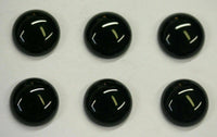 10pcs 12mm Natural Black Onyx Calibrated Round Cabochon Gemstones Gems Jewelry