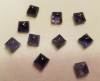 Iolite Square flat back Cabochon High Quality 5mm and 6mm sizes