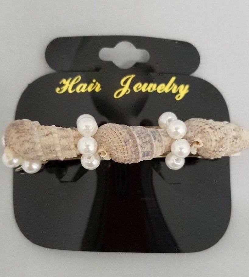 Lot of 8pcs Hair Clip Barrette Shell and Pearl