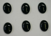 Black Onyx Oval flat back Cabochon High Quality 15x20 18x25 22x30 30x40