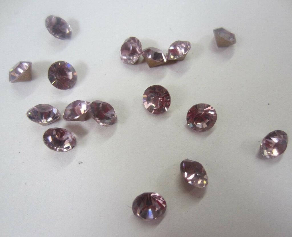 10pcs 6mm Faceted AB Alexandrite Glass Rhinestones Foiled Pointed Back