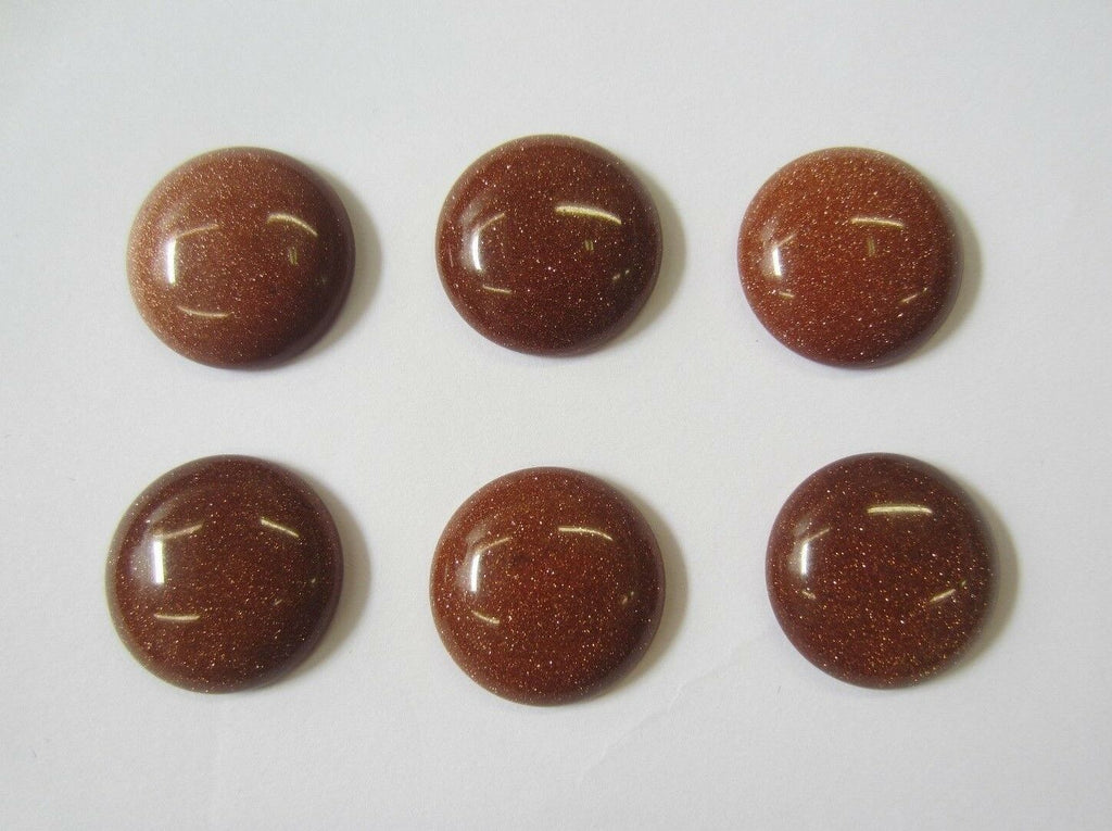 6pcs Goldstone Round Cabochon 8mm 10mm 12mm 14mm Gemstones Cabs Jewelry Gems