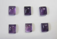 Lot of 2 Amethyst Rectangle Cabochon High Quality 3x5mm 4x6mm 5x7mm 6x8mm 7x9mm