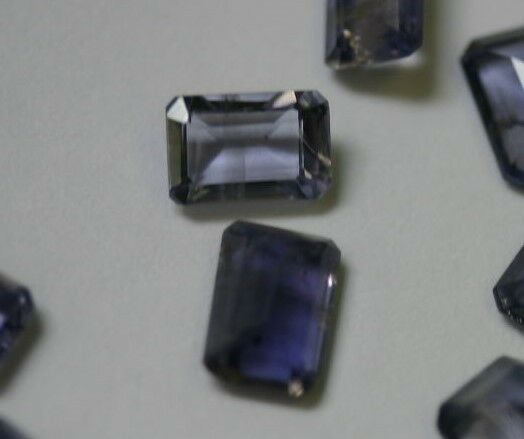 4x6mm Natural Purple Iolite Emerald Faceted Gemstone Great Quality Free gem jar