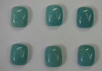 2pcs Natural Amazonite Rectangle Cushion Cabochon Gemstones 8x10mm Jewelry Gems