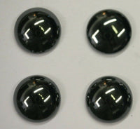 4pcs Hematite Round Calibrated Cabochon 14mm 15mm 16mm 18mm High Quality Gems