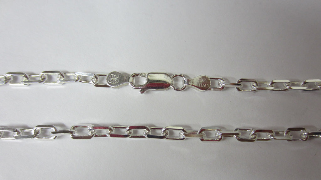 16" 3.8mm Solid .925 Sterling Silver Anchor Chain Necklace Jewelry 80838