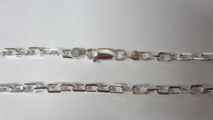 7" 3.8mm Solid .925 Sterling Silver Anchor Chain Bracelet Jewelry 80838