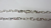 24" 3.8mm Solid .925 Sterling Silver Anchor Chain Necklace Jewelry 80838
