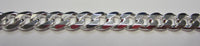 30" 4.4mm Solid .925 Sterling Silver 6 Sided Curb Chain Necklace Jewelry Made in Italy 83344