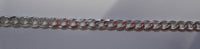 16" 3.7mm Solid .925 Sterling Silver 2 Sided Curb Chain Necklace Jewelry Made in Italy 83237