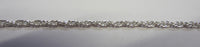 16" 1.9mm Solid .925 Sterling Silver Loose Rope Light Pendant Chain Necklace 81719