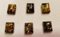 Natural Amber Rectangle Emerald cut Cabochon High Quality 7x9 Orange, 8x10 Green, 8x12, 10x14 sizes