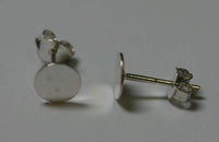 10 Sterling Silver Solid 925 Flat Pad Post Stud Earrings with Friction nuts choice of 4mm 6mm 8mm 10mm