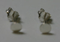 10 Sterling Silver Solid 925 Flat Pad Post Stud Earrings with Friction nuts choice of 4mm 6mm 8mm 10mm