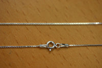Solid Italian Sterling .9mm Box Chain Made in Italy 30" Stamped 925