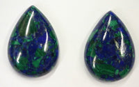 Natural Azurite Malachite Pear Cabochon High Quality Gemstones 9x13 10x15 13x18 15x21 18x25