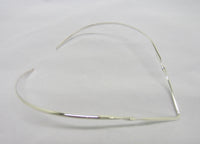 Solid 925 Sterling Silver Choker Collar Wire Necklace V Shape Small Twist Style