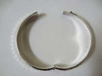 9mm Solid Sterling Silver Handmade Hammered Style Bangle Bracelet