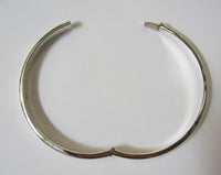 5mm Round Solid Sterling Silver Handmade Plain Bangle Bracelet