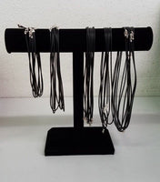 2.5mm Neoprene Necklace with Sterling Silver Clasp 16" 18" 20" 22" and 24"
