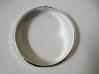 9mm Solid Sterling Silver Handmade Hammered Style Bangle Bracelet
