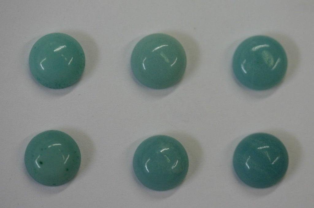2pcs Natural Amazonite Round Calibrated Cabochon High Quality Gemstones 8mm 10mm