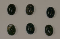 Lot of 2 Moss Agate Oval Cabochon High Quality 12x16mm 13x18mm 15x20mm Gemstones