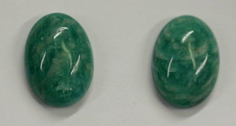 15x20mm 20x15mm Natural Amazonite Calibrated Oval Cabochon High Quality Gemstones