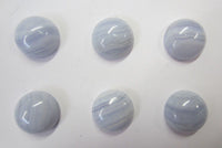 Blue Lace Agate Round Calibrated Cabochon 12mm 14mm 16mm 18mm 20mm  Gemstones US SELLER