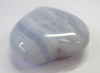 20mm Heart Shape Natural Blue Lace Agate Gemstones for Pendant High Quality Gemstones US SELLER