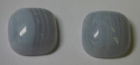 Set of 2 10mm Cushion Square 1 16x12 12x16mm Oval Blue Lace Agate Cabochons High Quality Gemstones